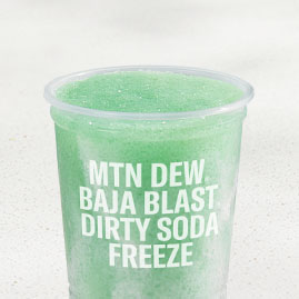 Regular MOUNTAIN DEW ® BAJA BLAST® dirty soda Freeze